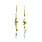 Boucles d'oreilles longues en cascade – bijou fait main LYLAN