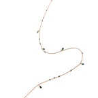 Collier saphirs vert pâle et gouttes – bijou fait main LYLAN (vue 4)