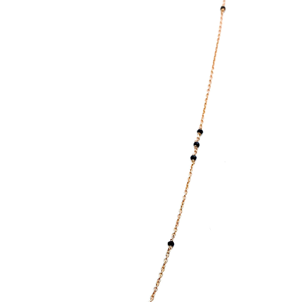 Collier minuscules pierres semées – bijou fait main LYLAN (vue 3)