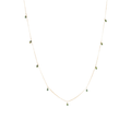 Collier saphir en goutte – bijou fait main LYLAN