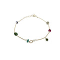 Bracelet pierres vert, turquoise et rose – bijou fait main LYLAN