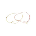 Bracelet coulissant cœur or – bijou fait main LYLAN