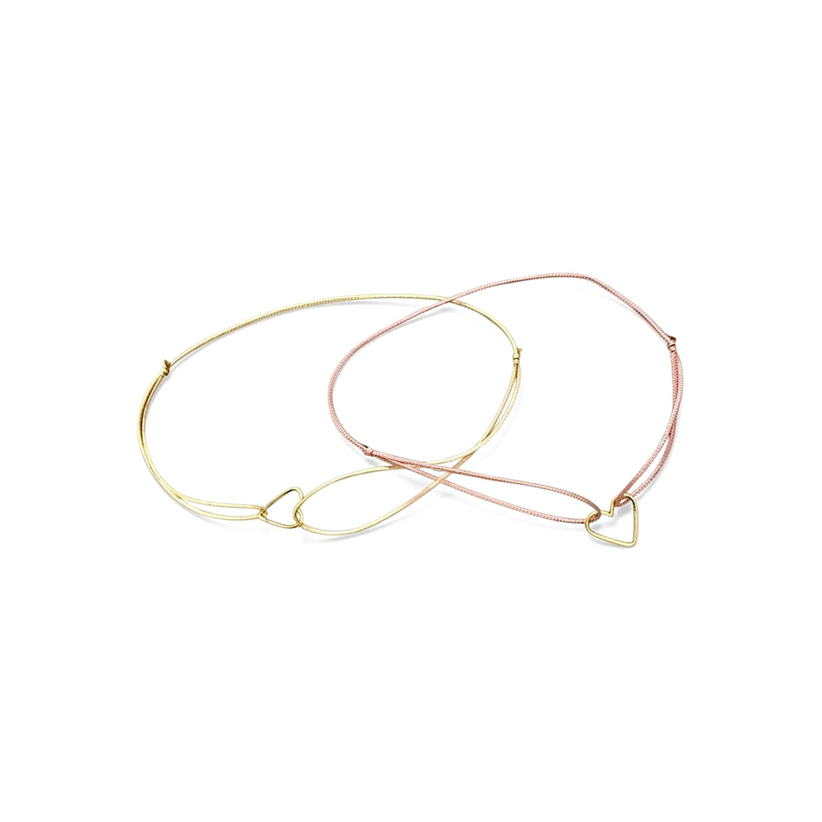 Bracelet coulissant cœur or – bijou fait main LYLAN