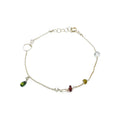 Bracelet pierres vert et bordeaux – bijou fait main LYLAN