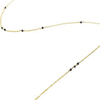 Collier minuscules pierres semées – bijou fait main LYLAN (vue 4)