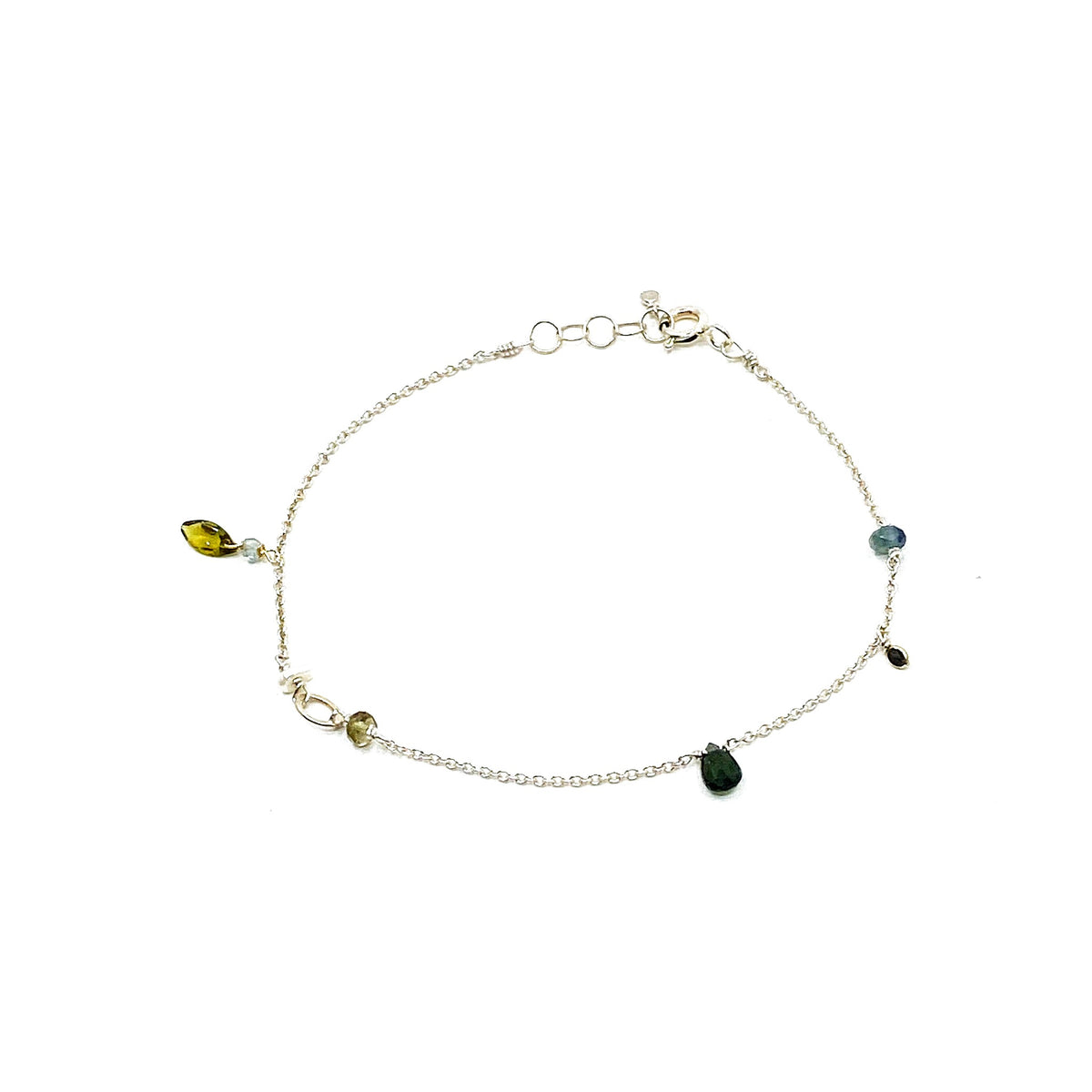 Bracelet pierres vert et bleu – bijou fait main LYLAN