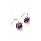 Short zircon earrings