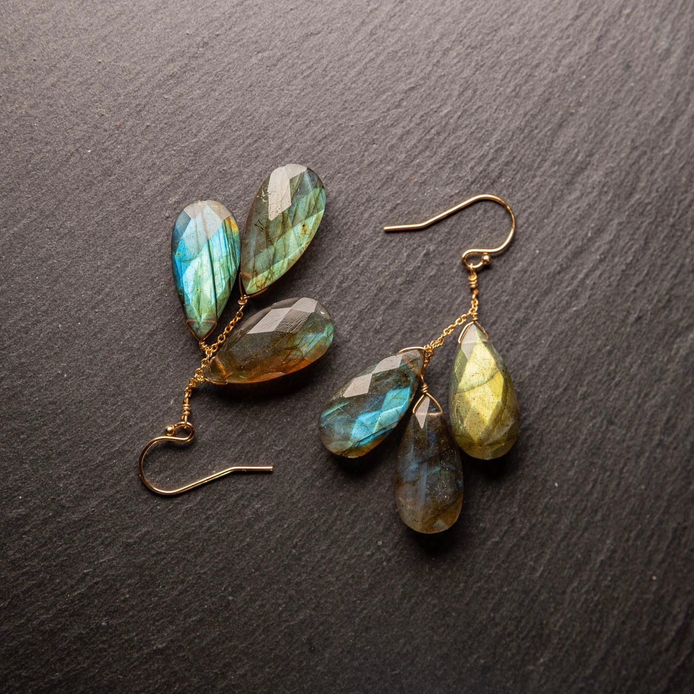 Boucles d'oreilles Labradorite - LYLAN