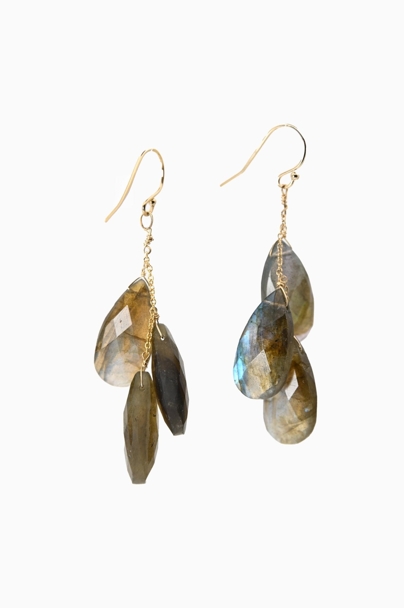 Boucles d'oreilles Labradorite - LYLAN