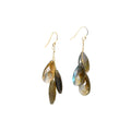 Boucles d'oreilles Labradorite – bijou fait main LYLAN