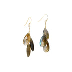 Boucles d'oreilles Labradorite – bijou fait main LYLAN