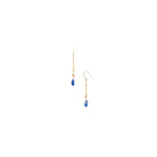 Boucles d'oreilles longues kyanite – bijou fait main LYLAN