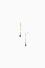 Charger l&#39;image dans la galerie, Boucles d&#39;oreilles longues kyanite - LYLAN
