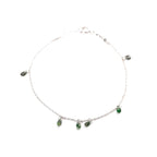Bracelet saphir vert – bijou fait main LYLAN (vue 3)