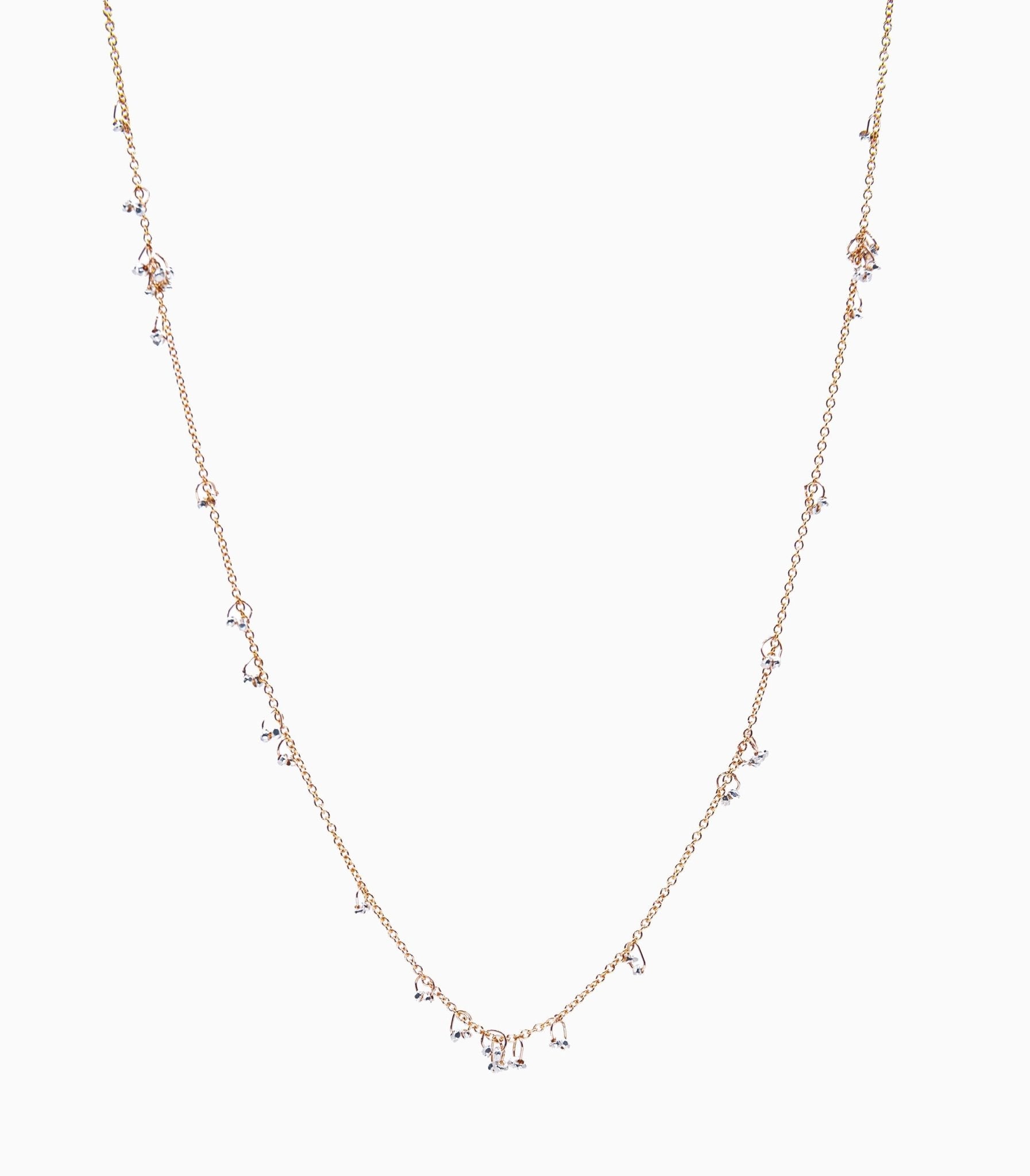Collier minuscules pépites en argent - LYLAN
