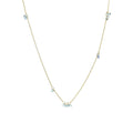 Collier saphirs vert pâle espacés – bijou fait main LYLAN
