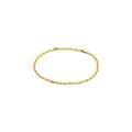 Bague chaîne or fine – bijou fait main LYLAN