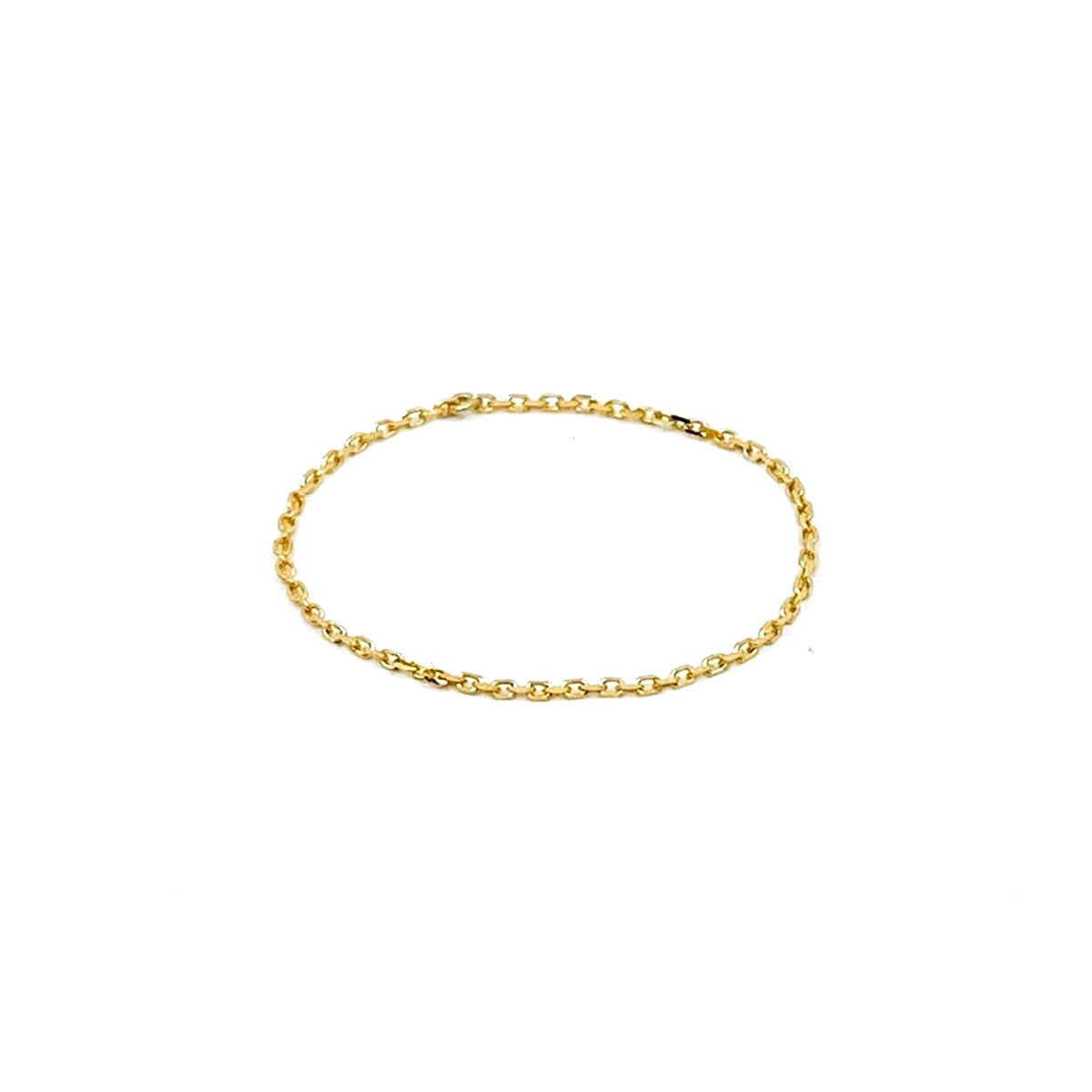 Bague chaîne or fine – bijou fait main LYLAN