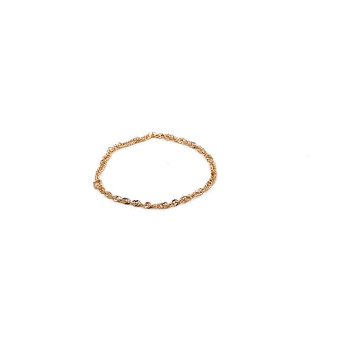 Bague chaîne torsadée - LYLAN