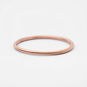 Bague lisse or - LYLAN