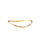 Bague ondulée en or, sertie de diamants – bijou fait main LYLAN