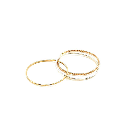 Bague triple – bijou fait main LYLAN (vue 2)
