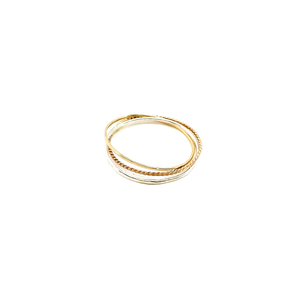 Bague triple – bijou fait main LYLAN