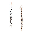 Boucles d'oreilles longues en grappe – bijou fait main LYLAN