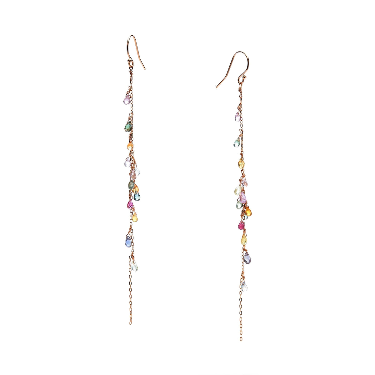 Boucles d'oreilles saphir – bijou fait main LYLAN