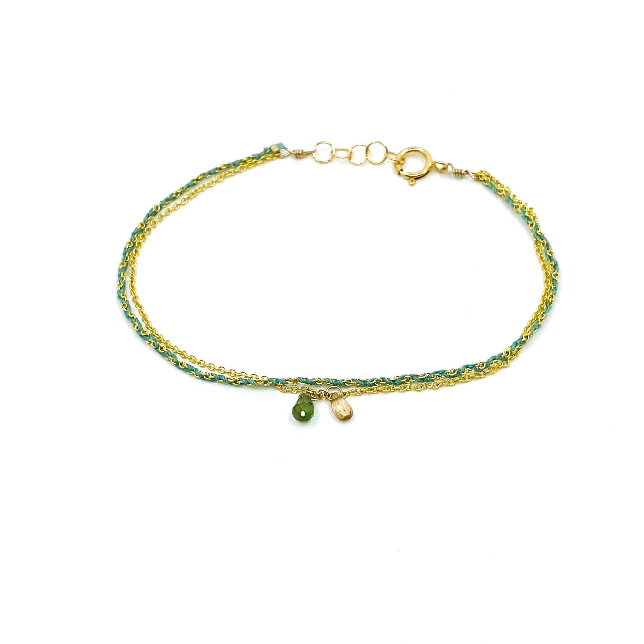 Bracelet 2 chaîne simple en fils - LYLAN