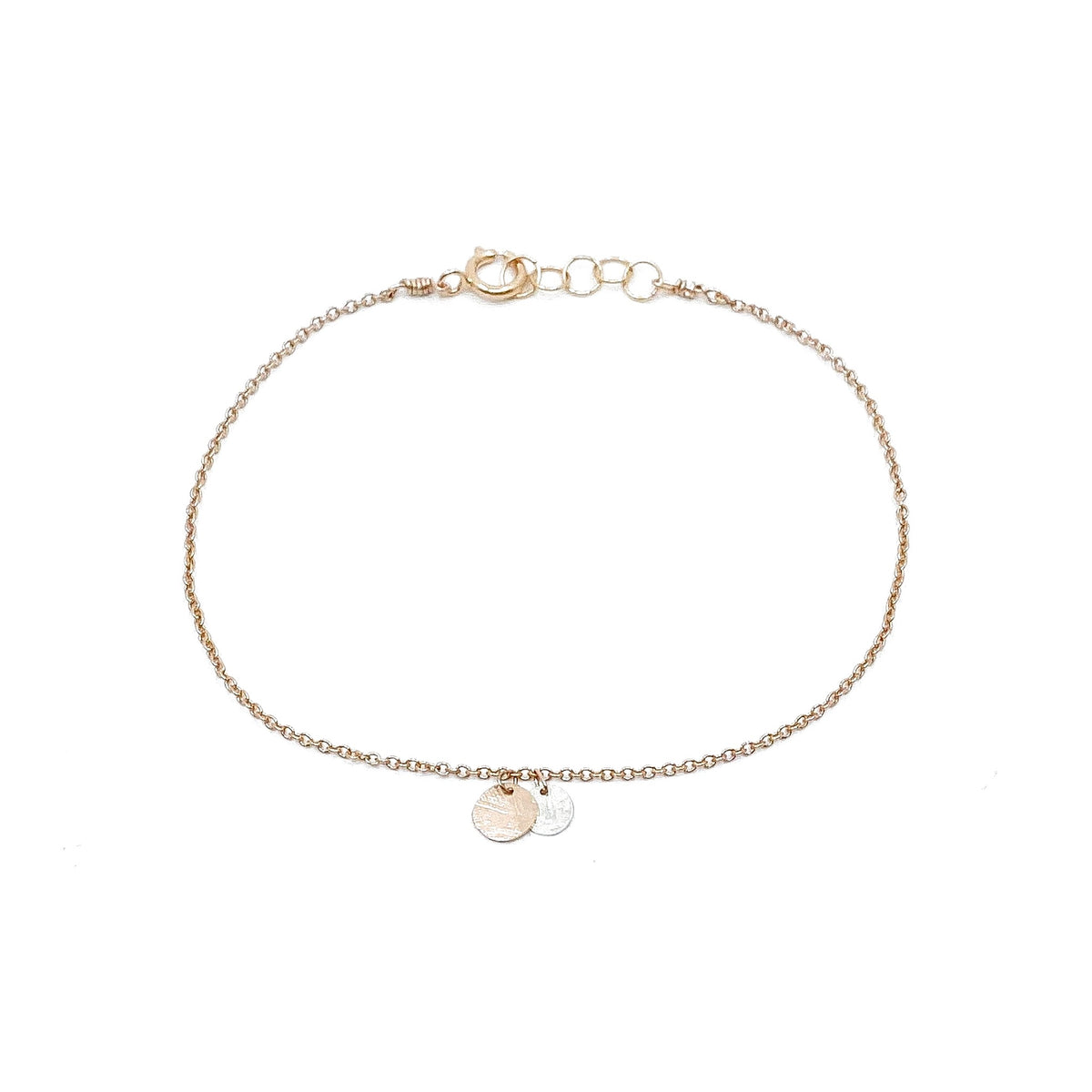 Bracelet 2 disques – bijou fait main LYLAN