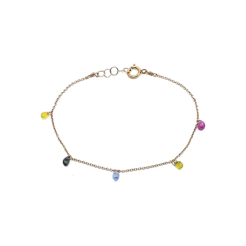 Bracelet 5 saphirs - LYLAN