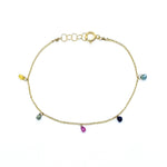 Charger l&#39;image dans la galerie, Bracelet 5 saphirs - LYLAN
