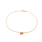 Bracelet chaîne 3 saphir - LYLAN