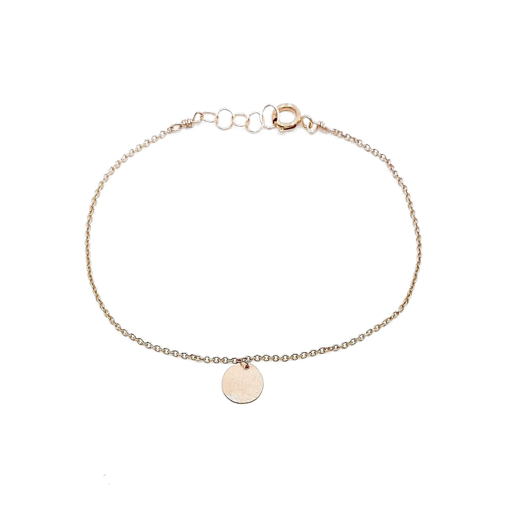 Bracelet disque frappé – bijou fait main LYLAN