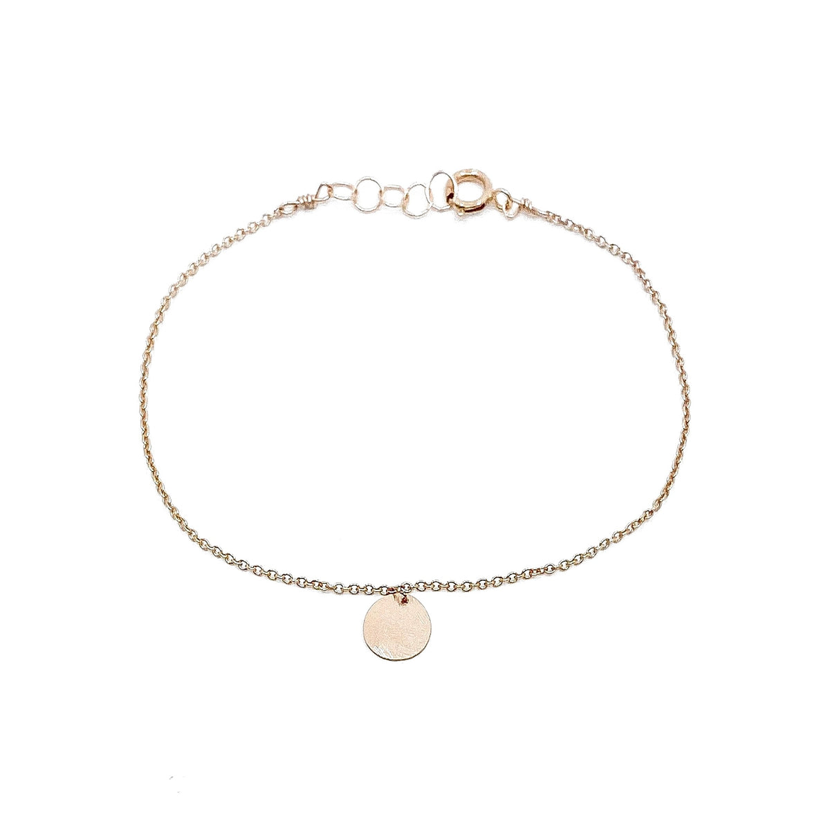 Bracelet disque frappé – bijou fait main LYLAN