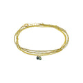 Bracelet double chaîne en fils – bijou fait main LYLAN
