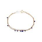 Bracelet double minuscules pierres - LYLAN