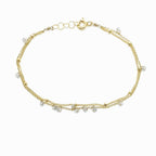 Bracelet double minuscules pierres - LYLAN