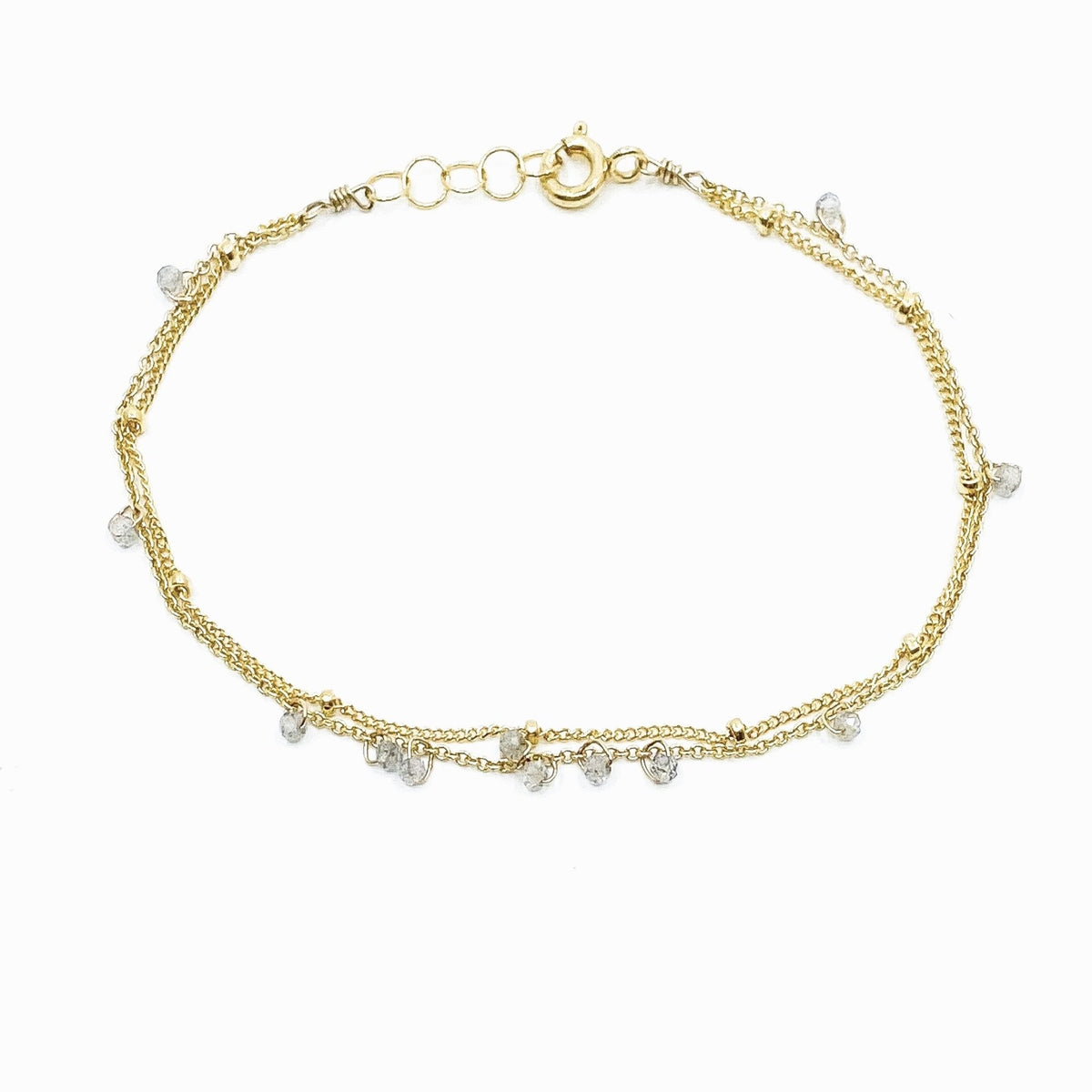 Bracelet double minuscules pierres - LYLAN