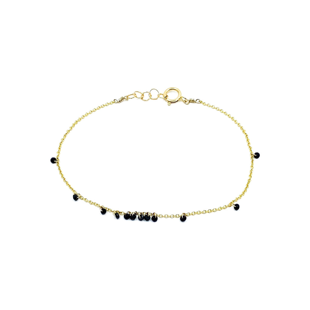 Bracelet minuscules pierres et perles – bijou fait main LYLAN