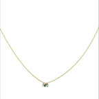 Collier 3 saphirs – bijou fait main LYLAN (vue 2)