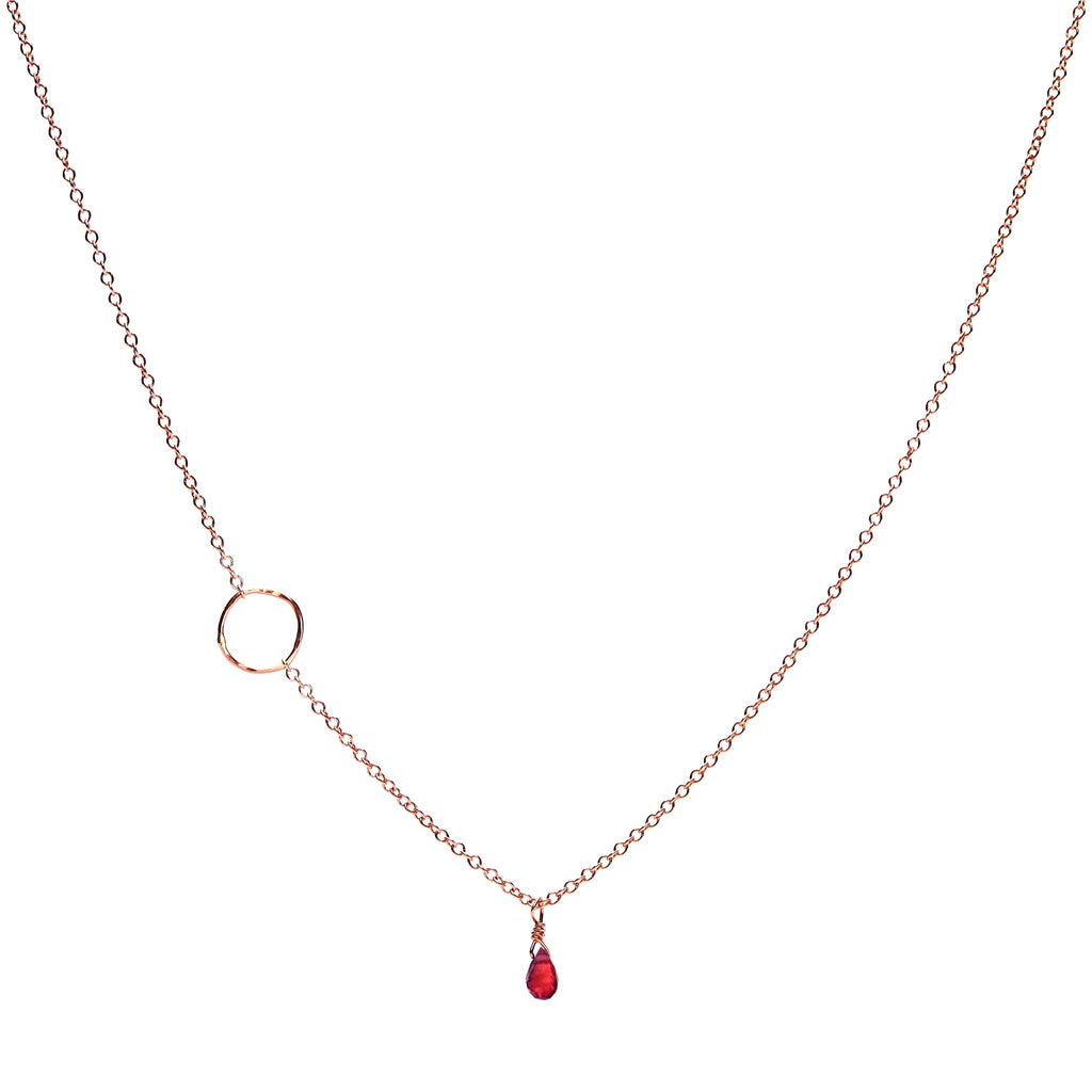 Collier anneau – bijou fait main LYLAN (vue 2)
