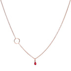 Collier anneau – bijou fait main LYLAN (vue 2)