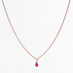Charger l&#39;image dans la galerie, Collier goutte Saphir - LYLAN
