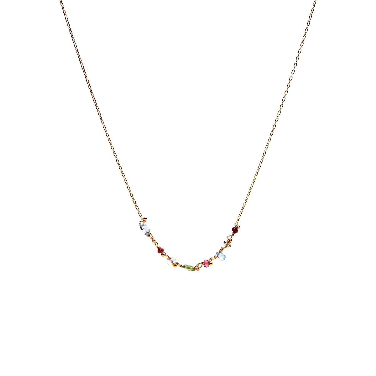 Collier multiples pierres – bijou fait main LYLAN