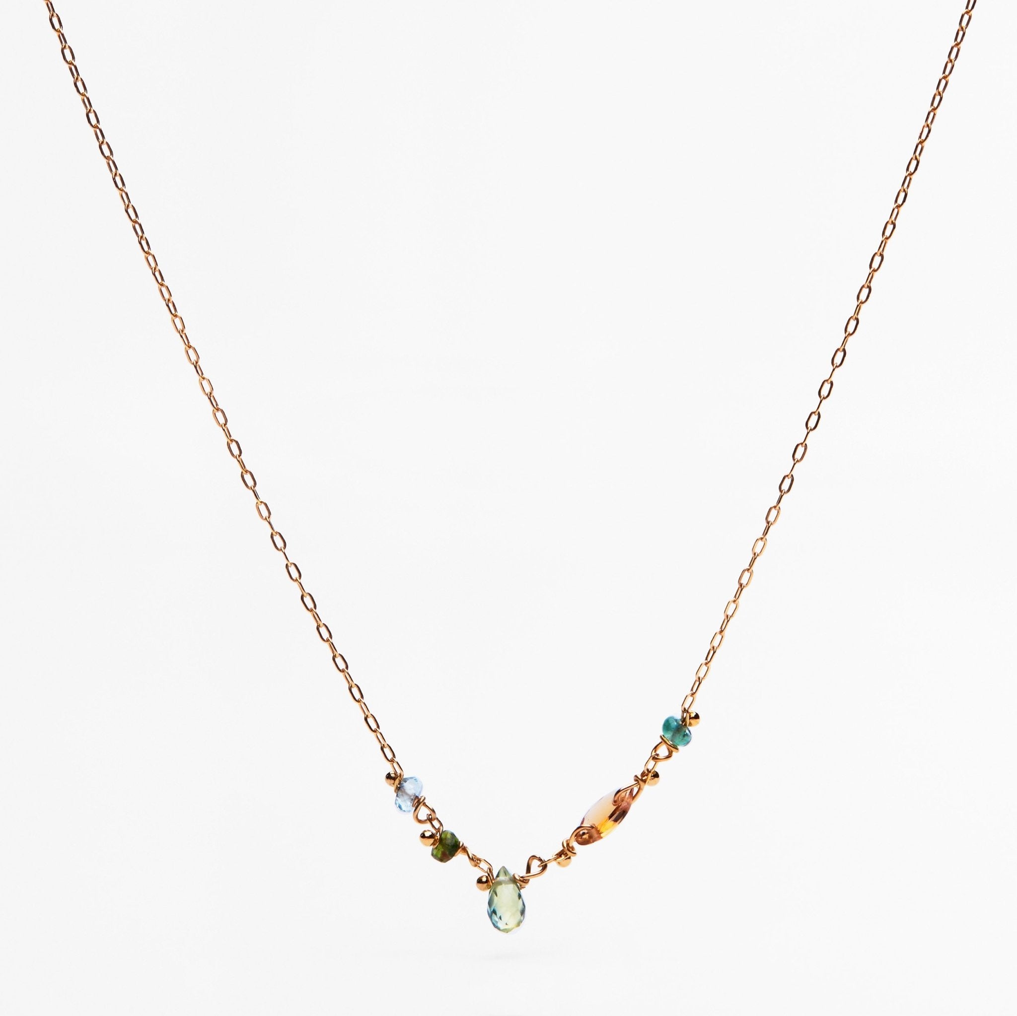 Collier minuscules pierres - LYLAN