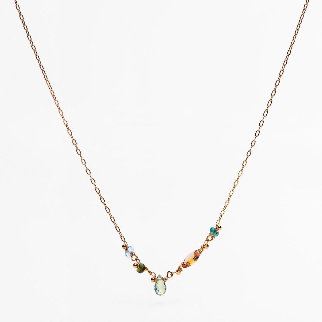 Collier minuscules pierres - LYLAN
