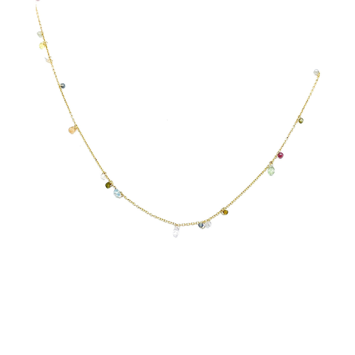 Collier pierres semées – bijou fait main LYLAN