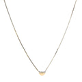 Collier or demi-lune 5 diamants – bijou fait main LYLAN